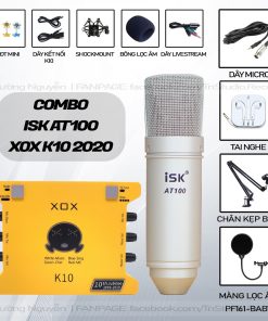 Bộ Micro ISK AT100 Và Sound Card XOX K10 (10th)