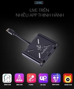 Bộ chuyển đổi Livestream đa năng vừa sạc vừa live cho điện thoại Iphone