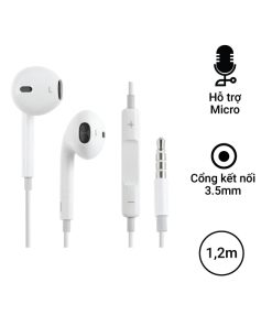 Tai Nghe Zin Iphone 6s Jack Cắm 3.5mm Zin Âm Bass Treb Trung Thực